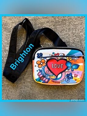 🦋 Brighton Colorful Love Crossbody Belt Bag ~ Brand New